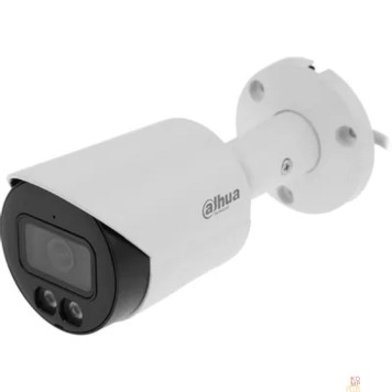 Видеонаблюдение DAHUA DH-IPC-HFW2449SP-S-IL-0280B Уличная цилиндрическая IP-видеокамера SmartDualLight 4Мп, 1/2.9” CMOS, объектив 2.8мм, видеоаналитика, микрофон, ИК 30м, LED 30м, IP67, металл