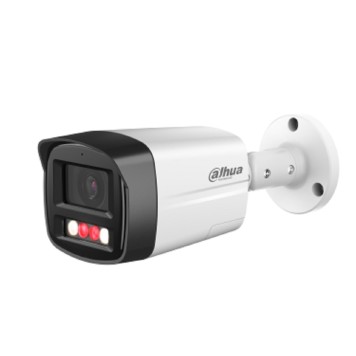 Видеонаблюдение DAHUA DH-IPC-HFW2449TLP-S-PV-0280B Уличная цилиндрическая IP-видеокамера SmartDualLight 4Мп, 1/2.9” CMOS, объектив 2.8мм, видеоаналитика, микрофон+динамик, ИК 30м, LED 30м, IP67, металл