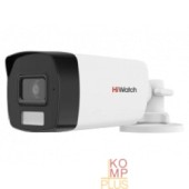Видеонаблюдение HiWatch DS-T220A (2.8mm) 2 Мп уличная цилиндрическая HD-TVI камера с гибридной подсветкой EXIR/LED до 40 м и встроенным микрофоном (AoC)