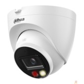 Видеонаблюдение DAHUA DH-IPC-HDW2249TP-S-PV-0280B Уличная турельная IP-видеокамера SmartDualLight 2Мп, 1/2.8” CMOS, объектив 2.8мм, видеоаналитика, микрофон+динамик, ИК 30м, LED 30м, IP67, металл