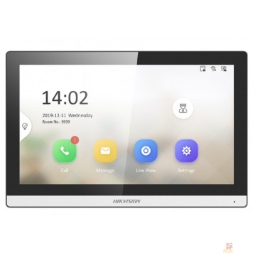 Видеонаблюдение Видеодомофон Hikvision DS-KH6350-WTE1, чёрный