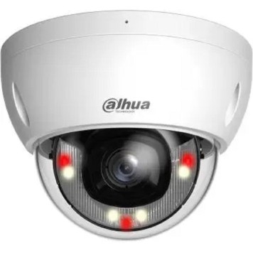 Видеонаблюдение DAHUA DH-IPC-HDBW2449EP-S-IL-0360B Уличная купольная IP-видеокамера SmartDualLight 4Мп, 1/2.9” CMOS, объектив 3.6мм, видеоаналитика, микрофон, ИК 30м, LED 30м, IP67, металл-1
