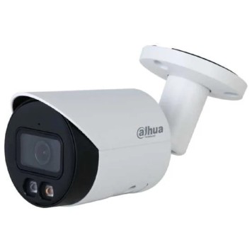 Видеонаблюдение DAHUA DH-IPC-HFW2449SP-S-IL-0280B-S2 Уличная цилиндрическая IP-видеокамера SmartDualLight 4Мп, 1/2.9” CMOS, объектив 2.8мм, видеоаналитика, микрофон, ИК 30м, LED 30м, IP67, металл