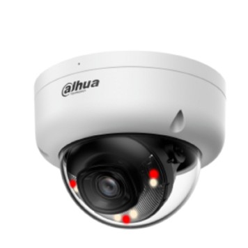 Видеонаблюдение DAHUA DH-IPC-HDBW1439E1P-A-IL-0280B-S7 Уличная купольная IP-видеокамера с ИК-подсветкой до 30м и LED-подсветкой до 30м; 4Мп; объектив 2.8мм; IP67, IK08; питание: 12В(DC), PoE; корпус: металл, пластик-1