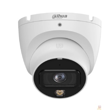 Видеонаблюдение DAHUA DH-IPC-HDW1839TP-A-IL-0280B-S6 Уличная турельная IP-видеокамера SmartDualLight 8Мп, 1/2.7” CMOS, объектив 2.8мм, обнаружение людей, микрофон, ИК 30м, LED 30м, IP67, металл/пластик