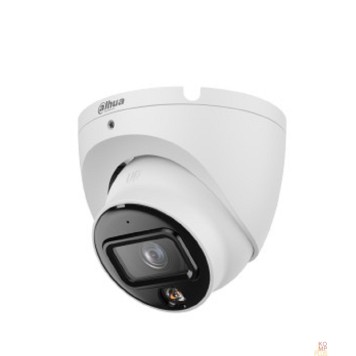 Видеонаблюдение DAHUA DH-IPC-HDW1839TP-A-IL-0280B-S6 Уличная турельная IP-видеокамера SmartDualLight 8Мп, 1/2.7” CMOS, объектив 2.8мм, обнаружение людей, микрофон, ИК 30м, LED 30м, IP67, металл/пластик-1