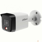 Видеонаблюдение DAHUA DH-IPC-HFW1839TCP-A-IL-0280B-S6 Уличная цилиндрическая IP-видеокамера SmartDualLight 8Мп, 1/2.7” CMOS, объектив 2.8мм, обнаружение людей, микрофон, ИК 30м, LED 30м, IP67, металл/пластик