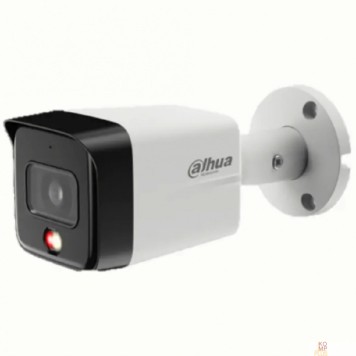 Видеонаблюдение DAHUA DH-IPC-HFW1839TCP-A-IL-0280B-S6 Уличная цилиндрическая IP-видеокамера SmartDualLight 8Мп, 1/2.7” CMOS, объектив 2.8мм, обнаружение людей, микрофон, ИК 30м, LED 30м, IP67, металл/пластик