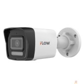 Камеры видеонаблюдения iFLOW F-IC-1142CM(2.8mm) Eco 4Мп уличная цилиндрическая IP-камера с гибридной Smart-подсветкой и встроенным микрофоном
