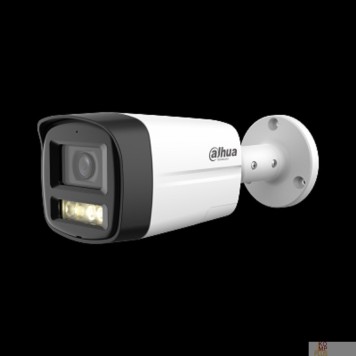 Видеонаблюдение DAHUA DH-HAC-HFW1200TLMP-IL-T-0360B Уличная цилиндрическая HDCVI 2Мп; CMOS; объектив 3.6мм; ИК 40м, Led 40м; IP67;металл, пластик