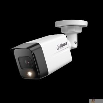 Видеонаблюдение DAHUA DH-IPC-HFW1239TC1P-SA-IL-0280B-S6 Уличная цилиндрическая IP-видеокамера с ИК 30м и LED 30м 2Мп; 1/2.8” CMOS; объектив 2.8мм обнаружение людей;  IP67; металл, пластик