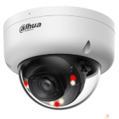 Видеонаблюдение DAHUA DH-IPC-HDBW1239E1P-A-IL-0360B-S6 Уличная купольная IP-видеокамера с ИК 30м и LED 30м 2Мп; 1/2.8” CMOS; объектив 3.6мм; IP67, IK08;  металл, пластик