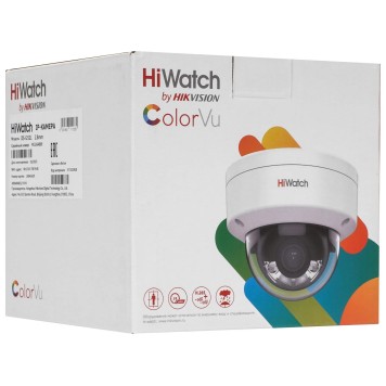 Видеонаблюдение HiWatch DS-I252L(2.8mm) 2.8-2.8мм цв. корп.:белый Камера видеонаблюдения IP -2
