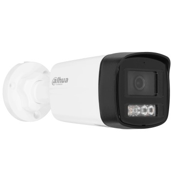 Видеонаблюдение DAHUA DH-IPC-HFW1239TL1P-A-IL-0360B Уличная цилиндрическая IP-видеокамера SmartDualLight 2Мп; 1/2.8” CMOS; объектив 3.6мм; обнаружение людей, микрофон, ИК 30м, LED 20м, IP67, металл/пластик