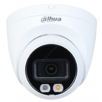 Видеонаблюдение DAHUA DH-IPC-HDW2249TP-S-IL-0280B Уличная турельная IP-видеокамера SmartDualLight 2Мп, 1/2.8” CMOS, объектив 2.8мм, видеоаналитика, микрофон, ИК 30м, LED 30м, IP67, металл/пластик-1