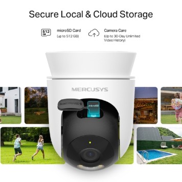 Цифровая камера Mercusys MC510 Умная уличная поворотная Wi-Fi камера-2