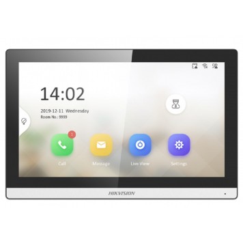 Видеонаблюдение Видеодомофон Hikvision DS-KH6350-WTE1, чёрный