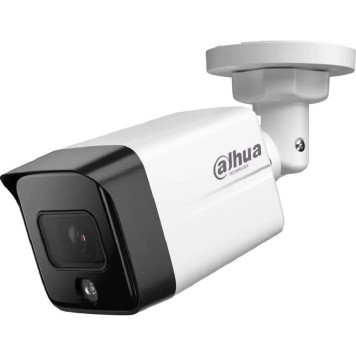 Видеонаблюдение DAHUA DH-IPC-HFW1239TC1P-SA-IL-0360B-S6 Уличная цилиндрическая IP-видеокамера с ИК 30м и LED 30м 2Мп; 1/2.8” CMOS; объектив 3.6 мм; IP67; металл, пластик