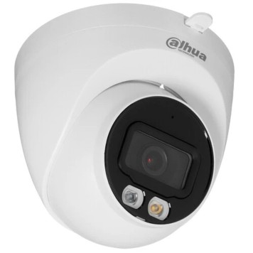 Видеонаблюдение DAHUA DH-IPC-HDW2449TP-S-IL-0360B Уличная турельная IP-видеокамера SmartDualLight 4Мп, 1/2.9” CMOS, объектив 3.6мм, видеоаналитика, микрофон, ИК 30м, LED 30м, IP67, металл/пластик