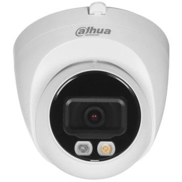 Видеонаблюдение DAHUA DH-IPC-HDW2449TP-S-IL-0360B Уличная турельная IP-видеокамера SmartDualLight 4Мп, 1/2.9” CMOS, объектив 3.6мм, видеоаналитика, микрофон, ИК 30м, LED 30м, IP67, металл/пластик-1