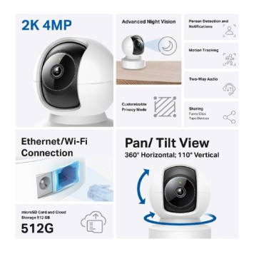 Цифровая камера TP-Link Tapo C222 Поворотно-наклонная беспроводная облачная IP-камера с ИИ-1