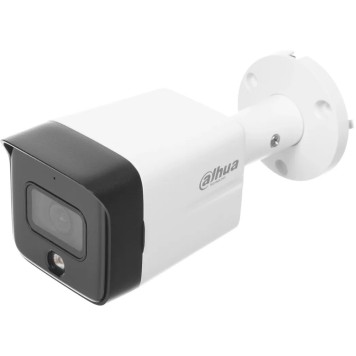 Видеонаблюдение DAHUA DH-IPC-HFW1839TCP-A-IL-0280B-S6 Уличная цилиндрическая IP-видеокамера SmartDualLight 8Мп, 1/2.7” CMOS, объектив 2.8мм, обнаружение людей, микрофон, ИК 30м, LED 30м, IP67, металл/пластик-1