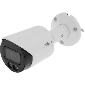 Видеонаблюдение DAHUA DH-IPC-HFW2449SP-S-IL-0280B Уличная цилиндрическая IP-видеокамера SmartDualLight 4Мп, 1/2.9” CMOS, объектив 2.8мм, видеоаналитика, микрофон, ИК 30м, LED 30м, IP67, металл