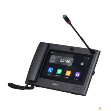 Терминалы доступа DAHUA DHI-VTS8A40B-CG Мастер-станция (Пульт консьержа) OS Android 11. 10-дюймовый емкостный ЖК-дисплей высокого разрешения Удалённое открытие дверей. Поддерживает 4 канала 720P-1
