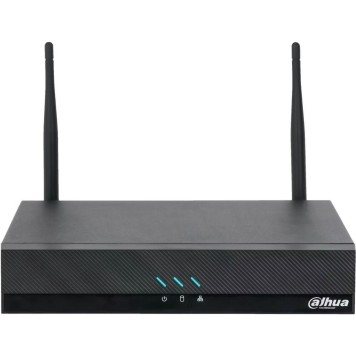 Видеорегистраторы DAHUA DHI-NVR2104HC-W 4-канальный IP-видеорегистратор H.265+ c W-Fi и ИИ  до 80Мбит/с;  1 SATA III до 20Тбайт;  1 HDMI, 1 VGA;  1 RJ45 100Мбит/с, Wi-Fi 2.4ГГцвидеоаналитика-1
