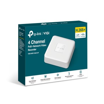 Видеорегистратор TP-Link VIGI NVR1104H-4P 4-канальный сетевой видеорегистратор с поддержкой PoE+-1