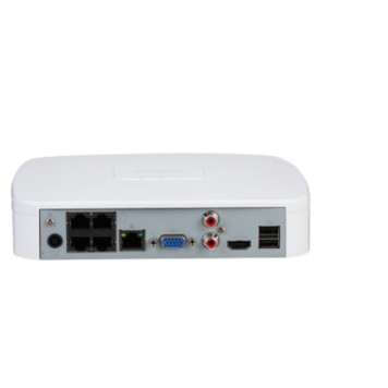 Видеорегистраторы DAHUA DHI-NVR2104-P-4KS3 4-канальный IP-видеорегистратор с PoE, 4K и H.265+, ИИ Входящий поток до 80Мбит/с накопители: 1 SATA III до 20Тбай видеоаналитика (все кн): SMD Plus; видеоаналитика с камер -1