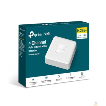 Видеорегистратор TP-Link VIGI NVR1104H-4P 4-канальный сетевой видеорегистратор с поддержкой PoE+-1
