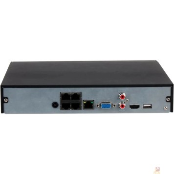 Видеорегистраторы DAHUA DHI-NVR2104HS-P-I2 4-канальный IP-видеорегистратор с PoE, 4K и H.265+, видеоаналитика, входящий поток до 80Мбит/с, 1 SATA III до 10Тбайт-1
