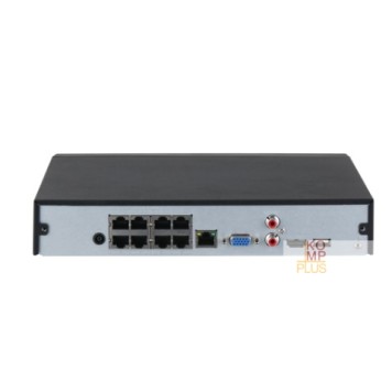 Видеорегистраторы DAHUA DHI-NVR2108HS-8P-I2 8-канальный IP-видеорегистратор с PoE, 4K, H.265+, видеоаналитика, входящий поток до 144Мбит/с, 1 SATA III до 10Тбайт-2