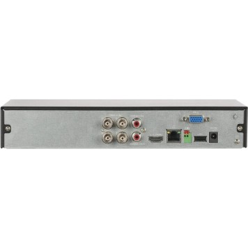 Видеорегистраторы DAHUA DH-XVR5104HS-I3/T 4-канальный HDCVI-видеорегистратор с FR  HDCVI, AHD, TVI, IP, CVBS; IP-каналы: до 6 каналов до 6Мп; накопители: 1 SATA III до 16Тбайт; видеоаналитика: 2кн AcuPick HDMI VGA RJ45-1