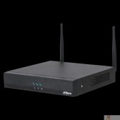 Видеорегистраторы DAHUA DHI-NVR2104HC-W 4-канальный IP-видеорегистратор H.265+ c W-Fi и ИИ  до 80Мбит/с;  1 SATA III до 20Тбайт;  1 HDMI, 1 VGA;  1 RJ45 100Мбит/с, Wi-Fi 2.4ГГцвидеоаналитика