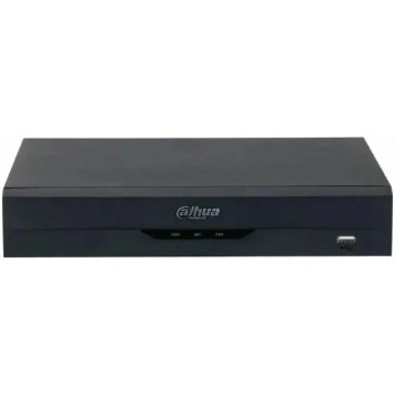 Видеорегистраторы DAHUA DHI-NVR2104HS-P-I2 4-канальный IP-видеорегистратор с PoE, 4K и H.265+, видеоаналитика, входящий поток до 80Мбит/с, 1 SATA III до 10Тбайт