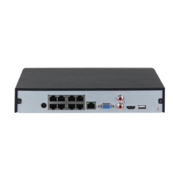 Видеорегистраторы DAHUA DHI-NVR2108HS-8P-I2 8-канальный IP-видеорегистратор с PoE, 4K, H.265+, видеоаналитика, входящий поток до 144Мбит/с, 1 SATA III до 10Тбайт-2